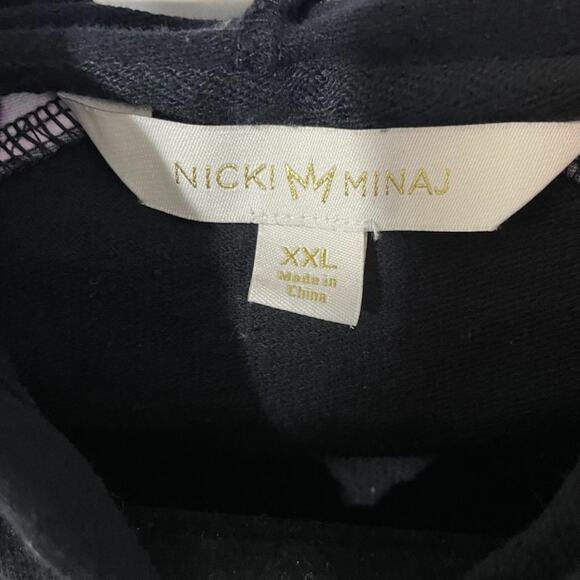 Nicki Minaj Women's Size XXL Sheer Sleeves Zip Up Jacket Cute - Picture 5 of 10